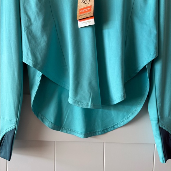 Legendary Whitetails Women's Trail Blazer 1/4 Zip Performance Glacier Blue Shirt - Picture 10 of 13